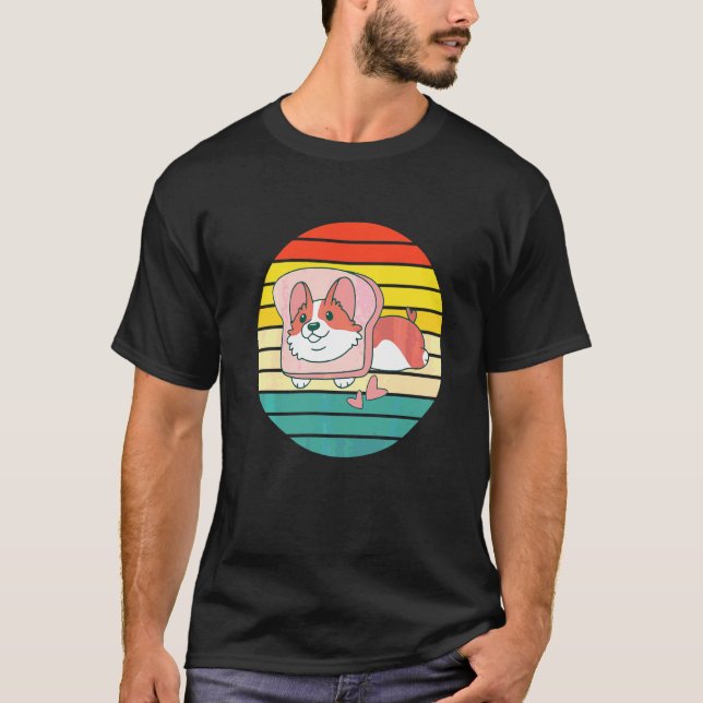 Süßer Toast Corgi T-Shirt (Vorderseite)