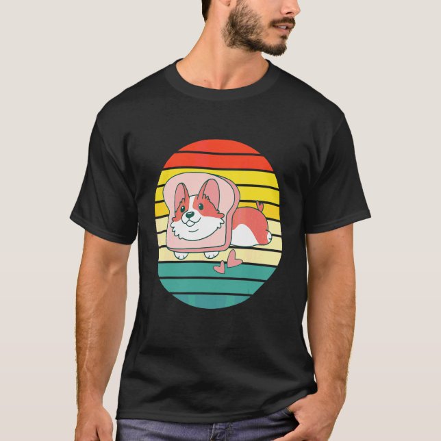Süßer Toast Corgi T-Shirt (Vorderseite)