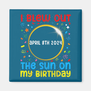 Süßer totaler Sonnenfinsternis-Geburtstag April Magnet