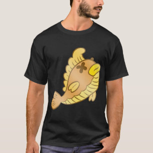 Süßer toter gelber Fisch-Cartoon – Lustiger grusel T-Shirt