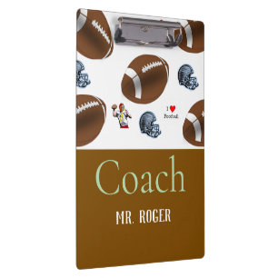 Süßer Trainer Fußball Sport Klemmbrett