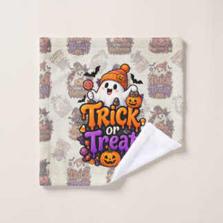 Süßer Trick-or-Treat-Geist Halloween Waschlappen
