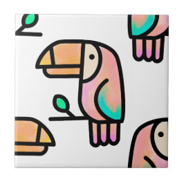 süßer tropischer Tukane-Vogel-Tier-Geschenk für Ki Fliese