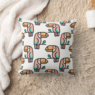 Süßer tropischer Tukane-Vogel-Tier-Geschenk für Ki Kissen