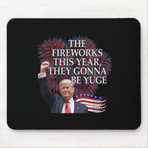 Süßer Trump 4. Juli Feuerwerk wird riesig sein Ame Mousepad