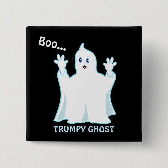 Süßer Trumpy-Geist Button (Vorderseite)