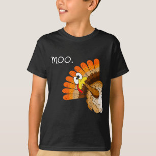 Süßer Truthahn Moo Halloween Erntedankfest für Män T-Shirt