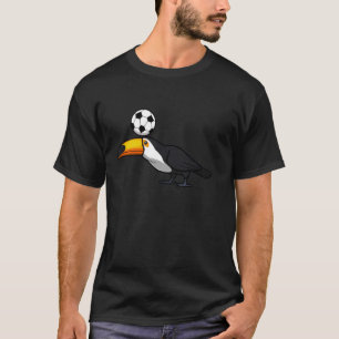 Süßer Tukan Exotischer Vogel Dschungel Fußballspie T-Shirt