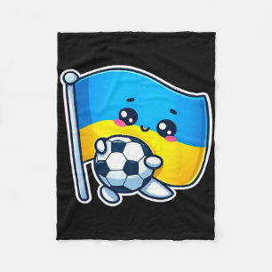 Süßer ukrainischer Bynner Fan Ukraine-Flagge Niedl Fleecedecke
