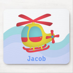 Süßer und bunter Hubschrauber für Kinder Mousepad