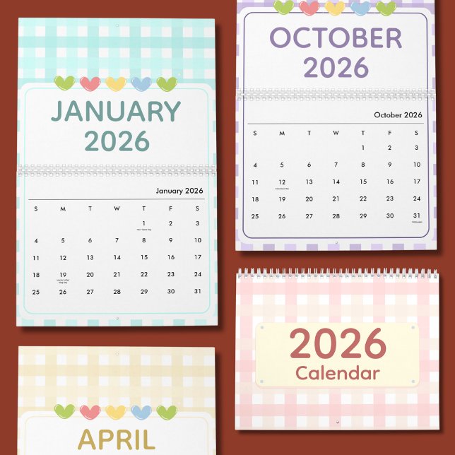 Süßer und bunter Kalender 2026 (Von Creator hochgeladen)