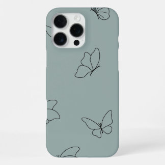 Süßer und einfacher Schmetterlingsmuster-Handyhüll iPhone 16 Pro Max Hülle