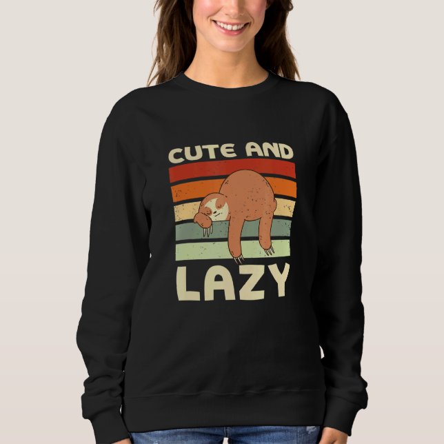 Süßer und fauler Faultier-Meme Faultier-Meme Tier  Sweatshirt (Vorderseite)