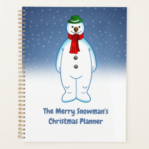 Süßer und fröhlicher Schneemann Planer