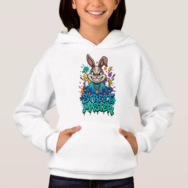 🌈🐻 Süßer und gemütlicher Kinderpullover mit Kapu Hoodie (Vorderseite)