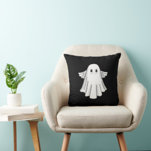 Süßer und gruseliger Halloween-Geist Kissen
