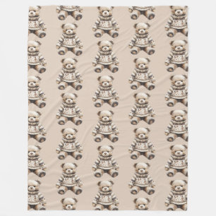 Süßer und Kuscheliger Teddybär Fleecedecke