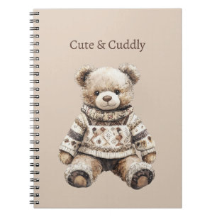 Süßer und Kuscheliger Teddybär Notizblock
