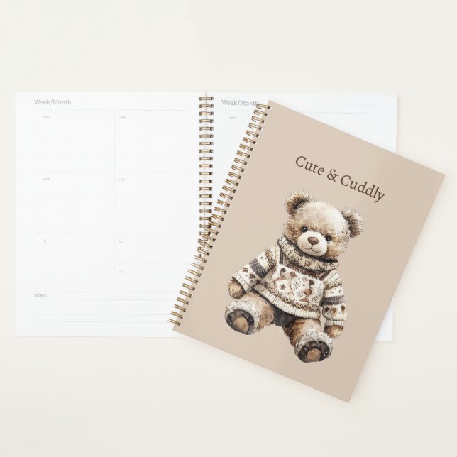 Süßer und Kuscheliger Teddybär Planer (Anzeige)
