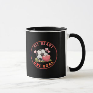 Süßer und Liebenswerter Valentinstag Fußball Tasse