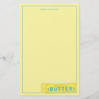 Süßer und salziger Butter-Stick Briefpapier