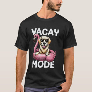 Süßer Urlaubsmodus Golden Retriever Hund Sommerfer T-Shirt