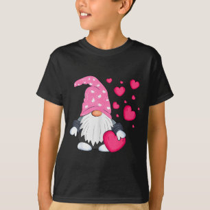 Süßer Valentins-Gnom mit Herzballon Frieden L T-Shirt