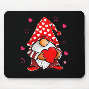 Süßer Valentins-Gnom mit Herzballon für Frieden L Mousepad