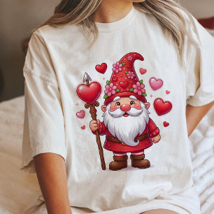 Süßer Valentins-Gnom mit Liebesherzen und Cupidsta Tri-Blend Shirt