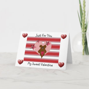 Süßer Valentinstag Feiertagskarte