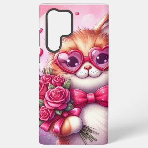 Süßer Valentinstag-Kater/Kätzchen Samsung Galaxy Hülle
