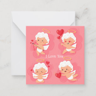 Süßer Valentinstag Mitteilungskarte