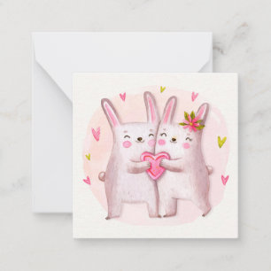 Süßer Valentinstag Mitteilungskarte