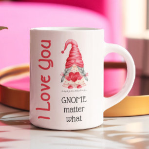 Süßer Valentinstag, wirst du mein Gnomie sein? Kaffeetasse