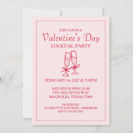 Süßer Valentinstag XOXO Rosa Rot Feiertagskarte