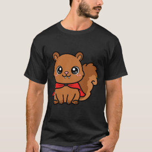 Süßer Vampir-Eichhörnchen Halloween T-Shirt