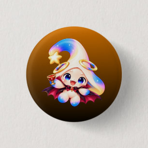 Süßer Vampir Halloween Pastell Knopf - Gruselig Sü Button