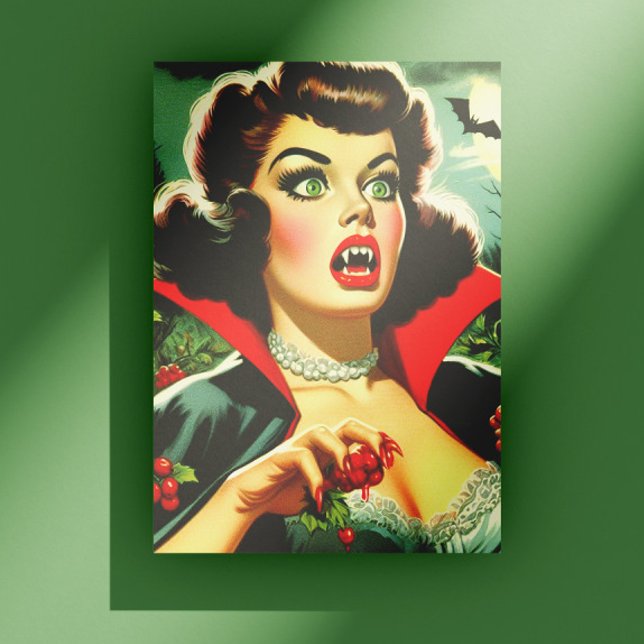 Süßer Vampir Pin-up Postkarte (Von Creator hochgeladen)