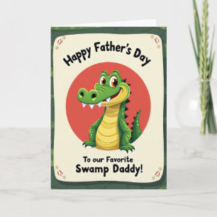 Süßer Vatertag Gator Karte