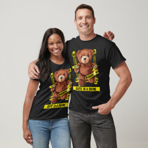 Süßer Verbrechensbekämpfer-Teddybär T-Shirt