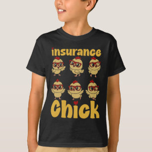 Süßer Versicherungsvertreter-Hühnchen-Brille Versi T-Shirt