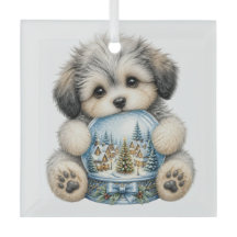 SÜSSER VERWUNDERLICHER WEIHNACHTS-THEMEN-HUNDEWELP