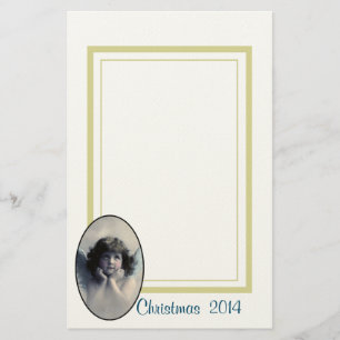 Süßer Vintage-Engel Weihnachten Briefpapier