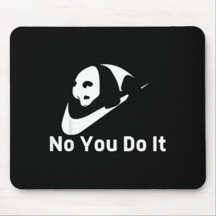 Süßer Vintage-Faul Panda Nein Es Mousepad