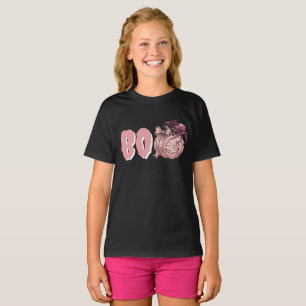 Süßer Vintage-Rosa-Kürbis und Spinne - Halloween B T-Shirt