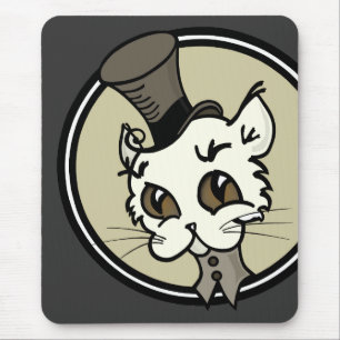 SÜSSER VINTAGE-STIL-KATZENMAUSPAD MOUSEPAD