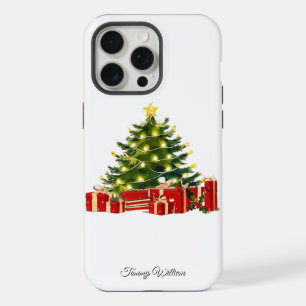 Süßer vintage-traditioneller eleganter froher Weih iPhone 15 Pro Max Hülle