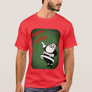 Süßer Vintage-Weihnachtsmann Weihnachtsfeiertag T-Shirt