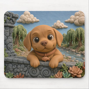 Süßer Vizsla-Welpe, Babyhund Mousepad
