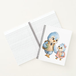 Süßer Vogel Bruder Schwester Journal Notizbuch